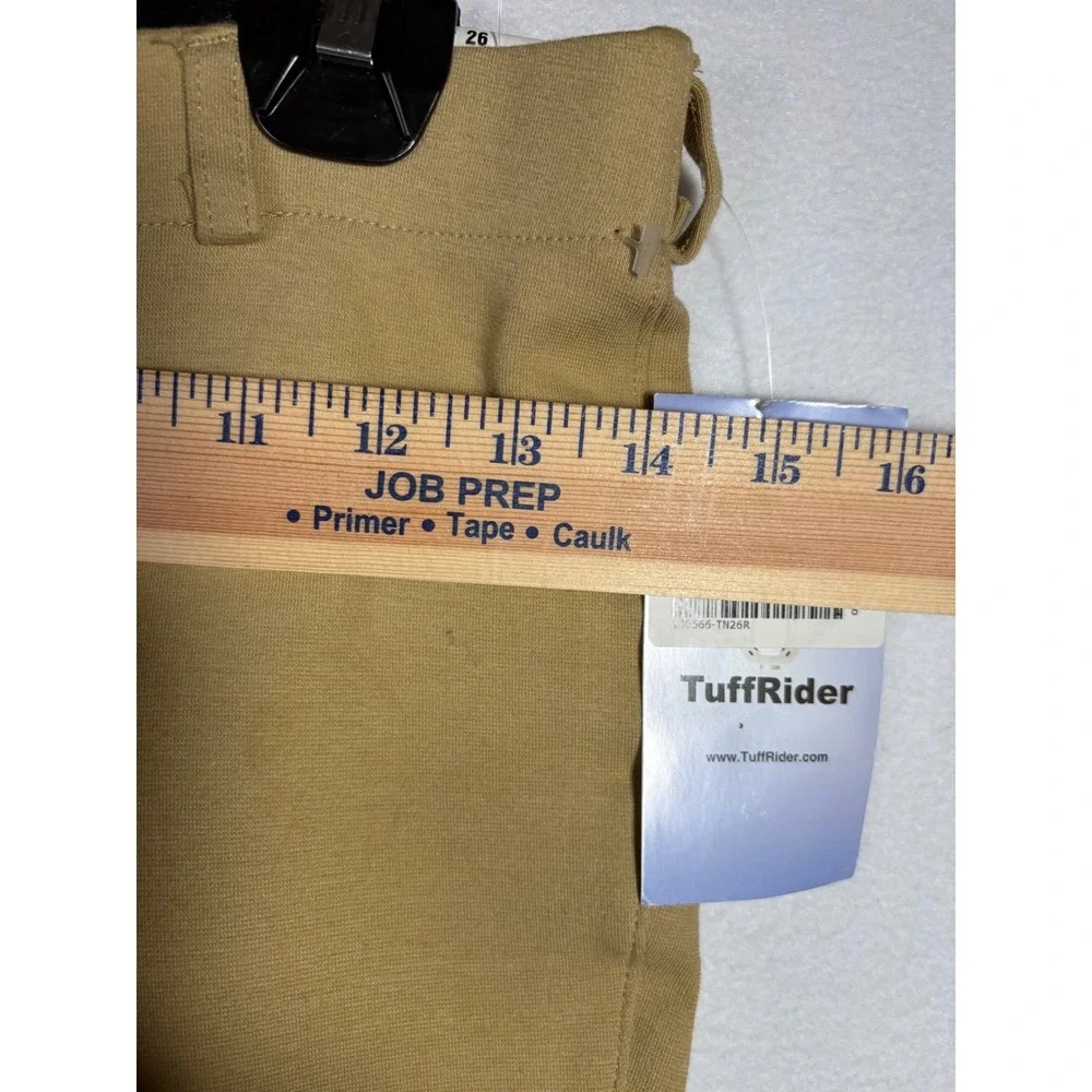TuffRider Breeches Women Size 26 Tan New Starter Lowrise Pull On Riding Pants